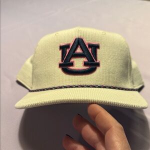 Legacy Auburn Cream Hat with Pink and Navy Embroidery